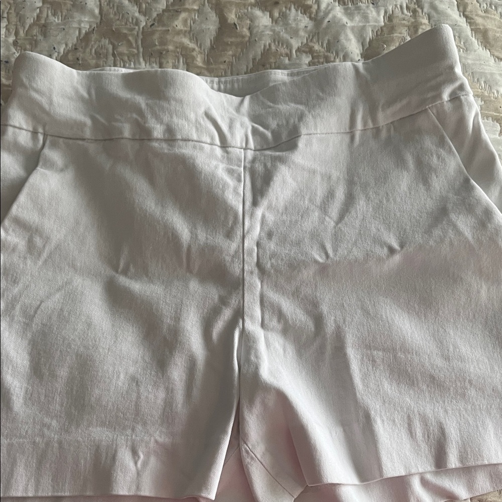 New York & Company High Waist Cream Shorts